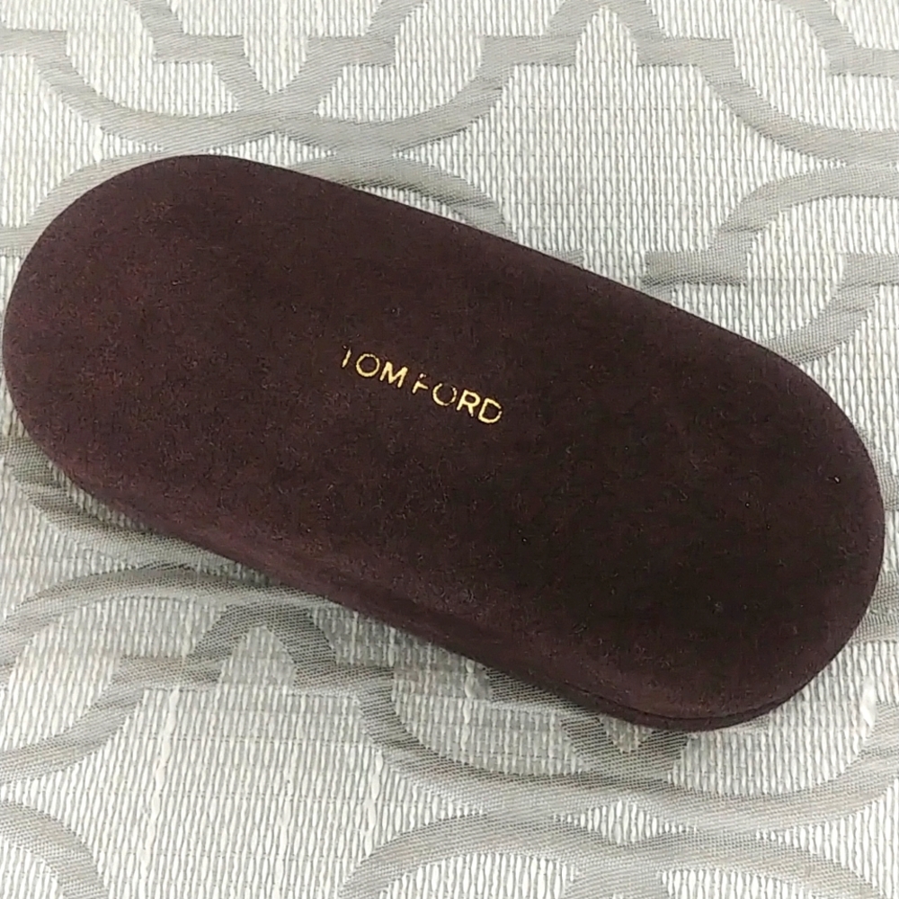 Authentic Tom Ford Brown Velour Hard Case